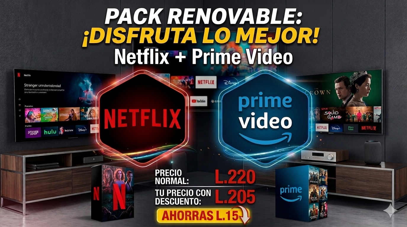 Combo Netflix + Prime Video