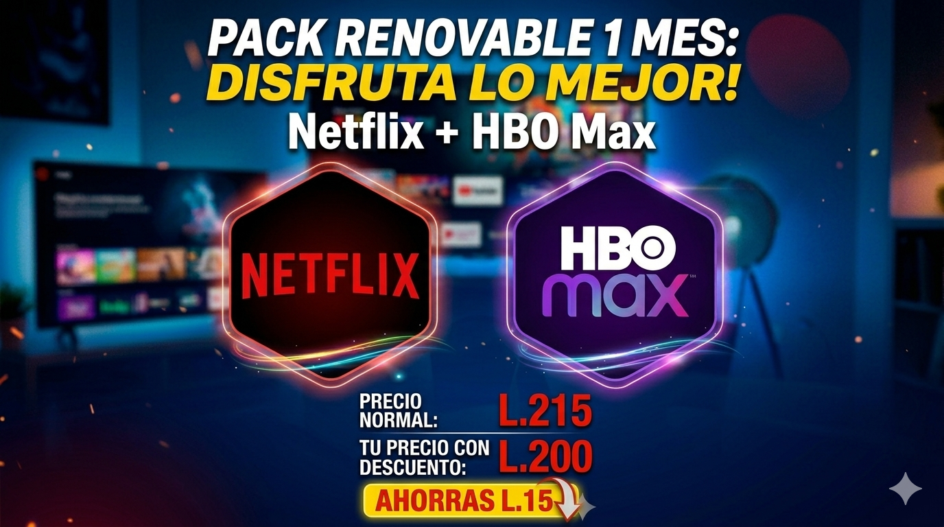 Combo Netflix + HBO Max
